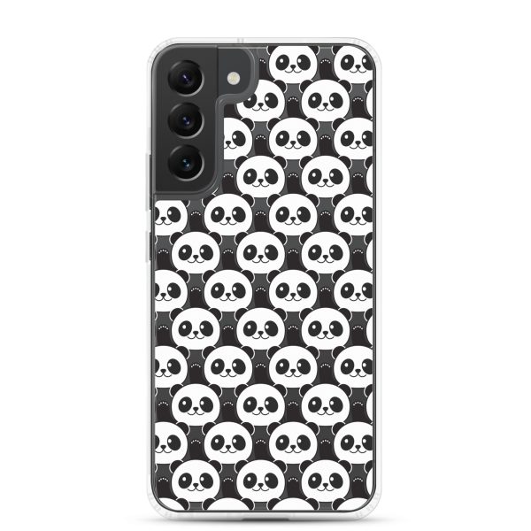 Cute Panda Bears Samsung Clear Case