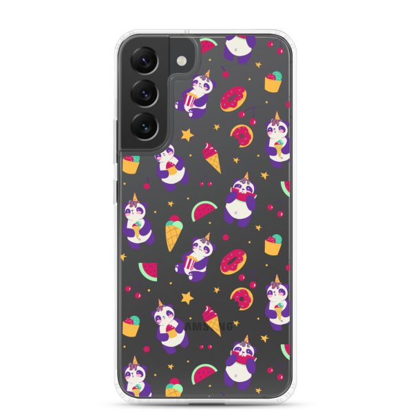 Cute Panda Sweets Samsung Clear Case