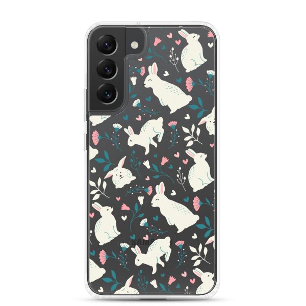 clear-case-for-samsung-samsung-galaxy-s22-plus-case-on-phone-6a53c45a4b757.jpg Easter Cute Rabbits Samsung Clear Case