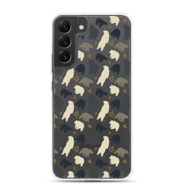 Forest Bear Silhouette Samsung Clear Case