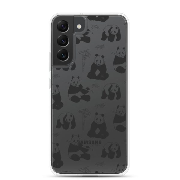 Panda Bears Bamboo Samsung Clear Case