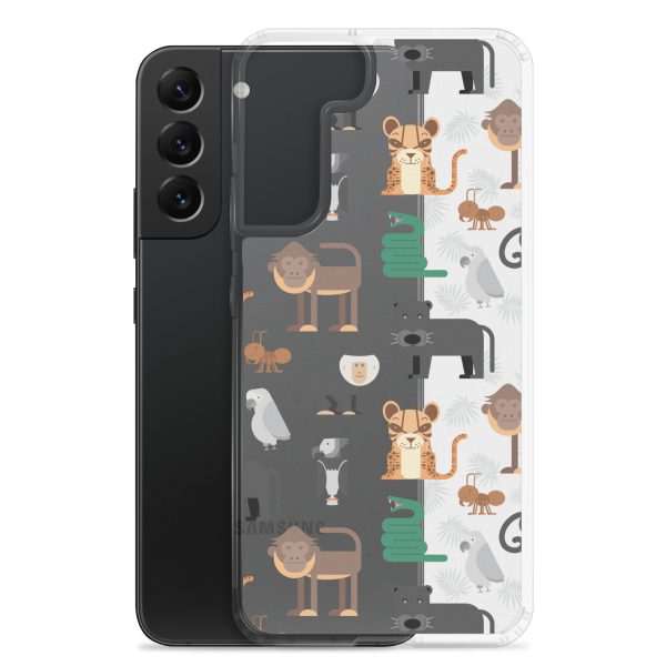Amazon Jungle Animals Samsung Clear Case