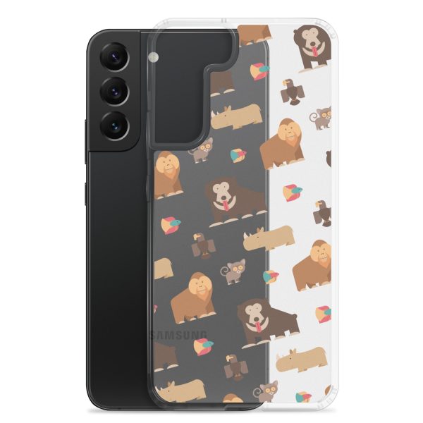 Asian Jungle Animals Samsung Clear Case