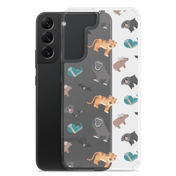 Asian Jungle Animals Samsung Clear Case