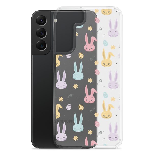 Colorful Bunnies Easter Samsung Clear Case