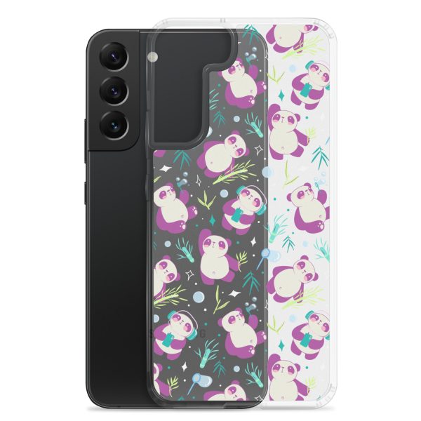 Cute Panda Bamboo Samsung Clear Case