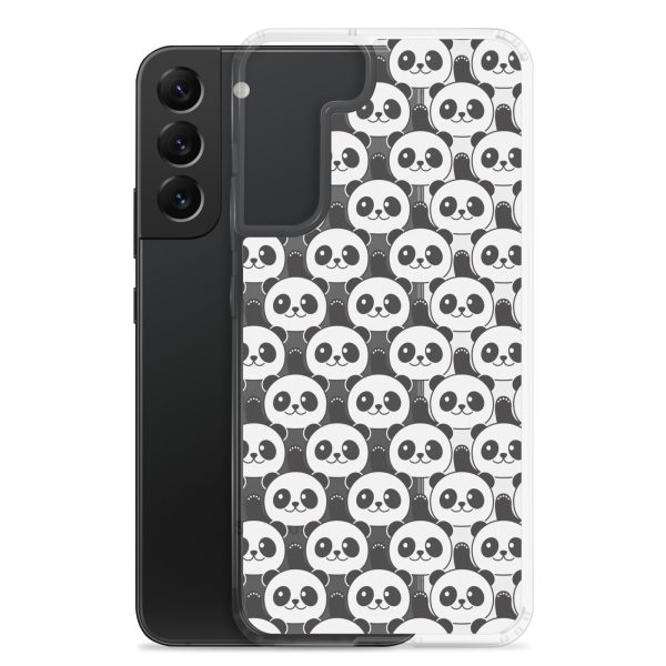 Cute Panda Bears Samsung Clear Case