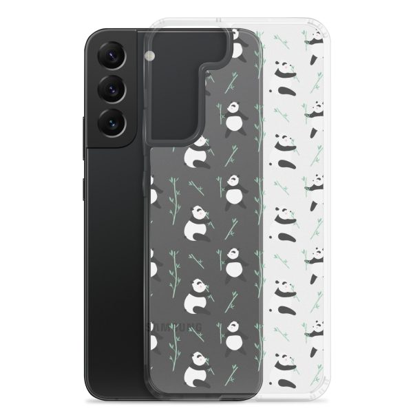 Cute Panda Samsung Clear Case