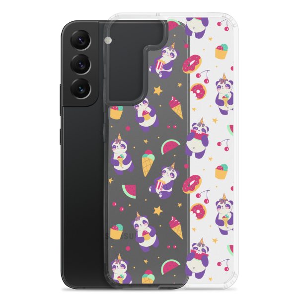 Cute Panda Sweets Samsung Clear Case