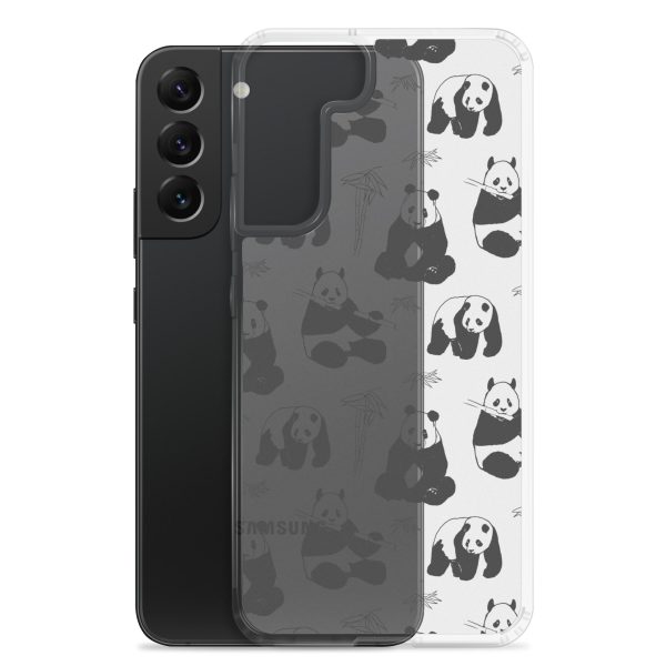 Panda Bears Bamboo Samsung Clear Case