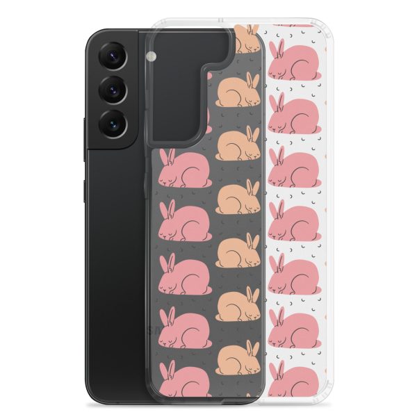 Pink Bunnies Samsung Clear Case
