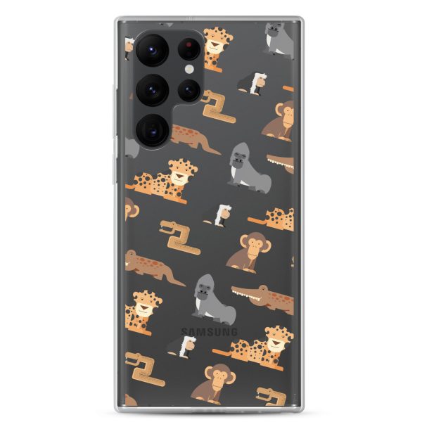 African Jungle Animals Samsung Clear Case