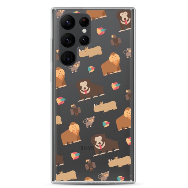 Asian Jungle Animals Samsung Clear Case