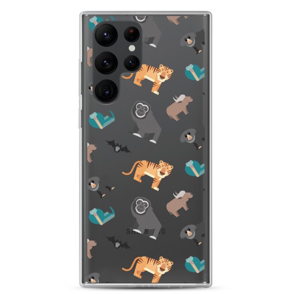 Asian Jungle Animals Samsung Clear Case