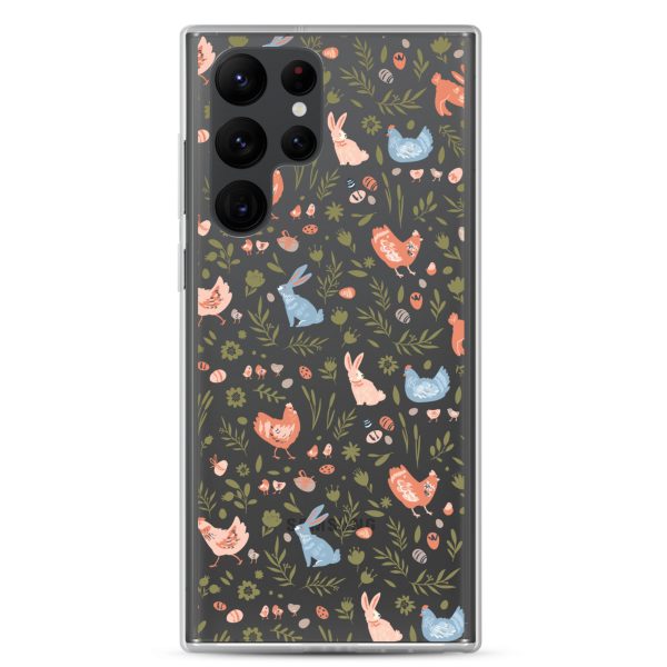 Bunnies and Hens Easter Samsung Clear Case