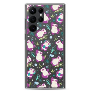 Cute Panda Bamboo Samsung Clear Case
