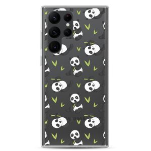Cute Panda Bear Samsung Clear Case