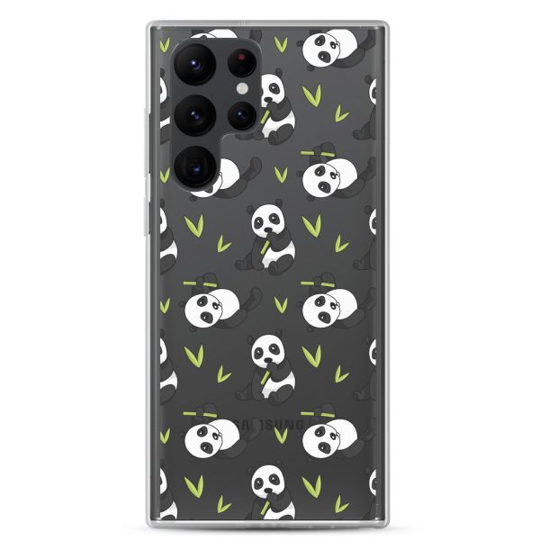 Cute Panda Bear Samsung Clear Case