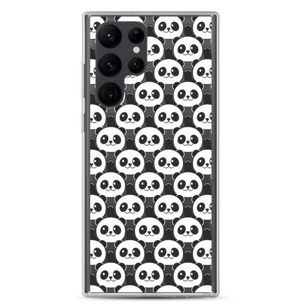 Cute Panda Bears Samsung Clear Case