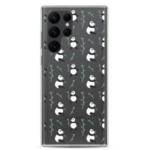 Cute Panda Samsung Clear Case