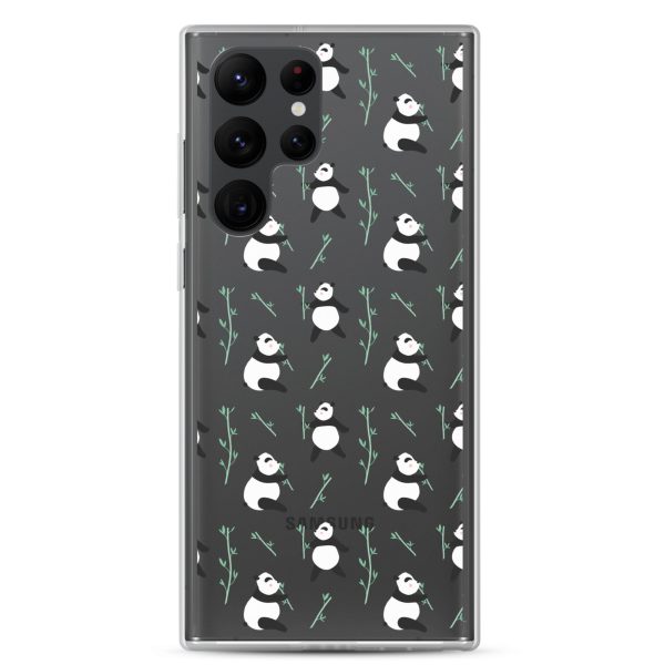 Cute Panda Samsung Clear Case