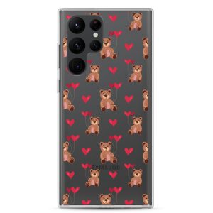 Cute Teddy Bear Samsung Clear Case