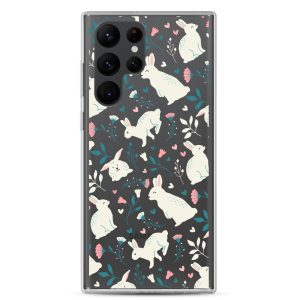 Easter Cute Rabbits Samsung Clear Case