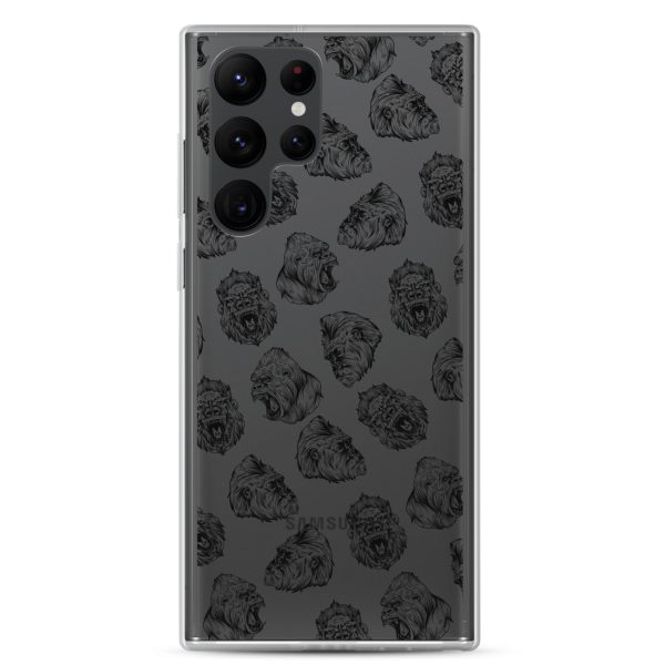 Illustrated Gorilla Seamless Samsung Clear Case
