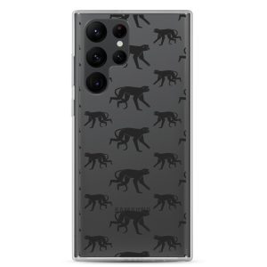 Monkey Silhouette Samsung Clear Case