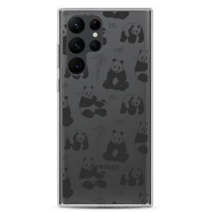 Panda Bears Bamboo Samsung Clear Case
