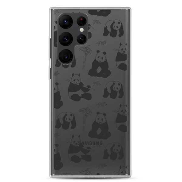 Panda Bears Bamboo Samsung Clear Case