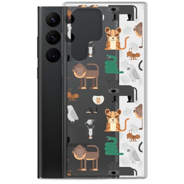 Amazon Jungle Animals Samsung Clear Case