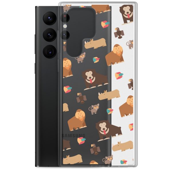 Asian Jungle Animals Samsung Clear Case