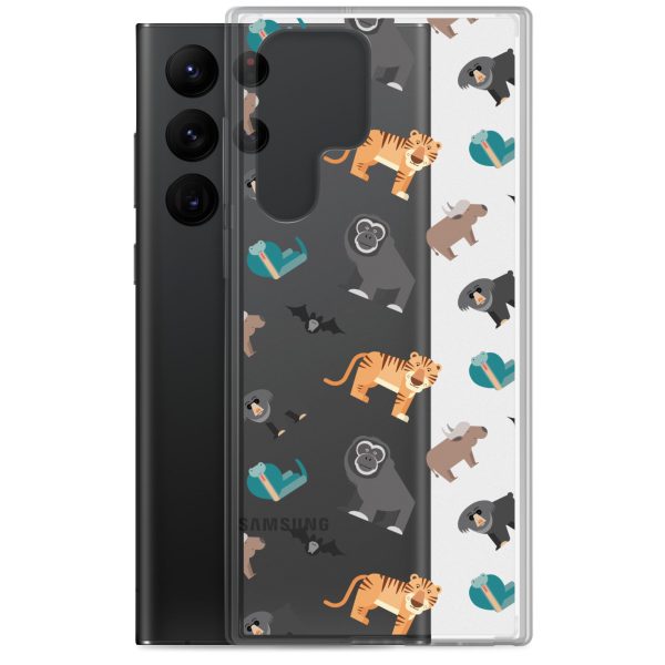 Asian Jungle Animals Samsung Clear Case