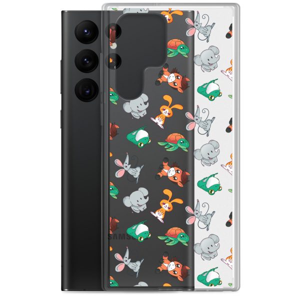 Cute Animals Samsung Clear Case