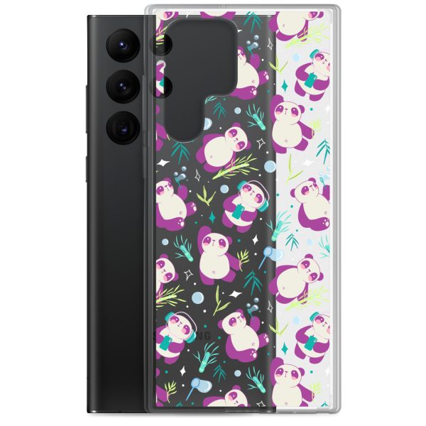 Cute Panda Bamboo Samsung Clear Case