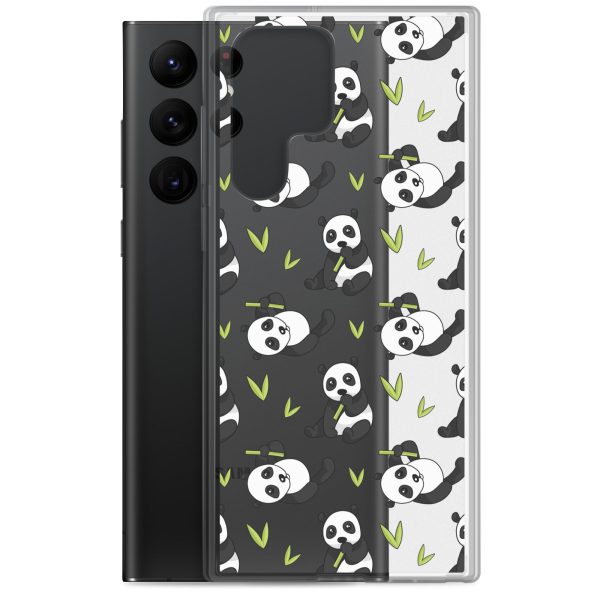 Cute Panda Bear Samsung Clear Case