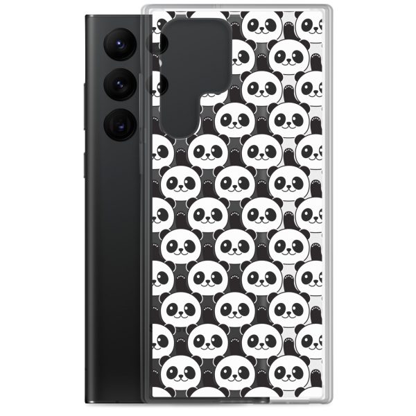 Cute Panda Bears Samsung Clear Case