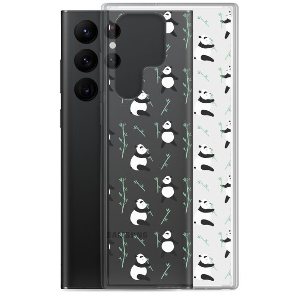 Cute Panda Samsung Clear Case