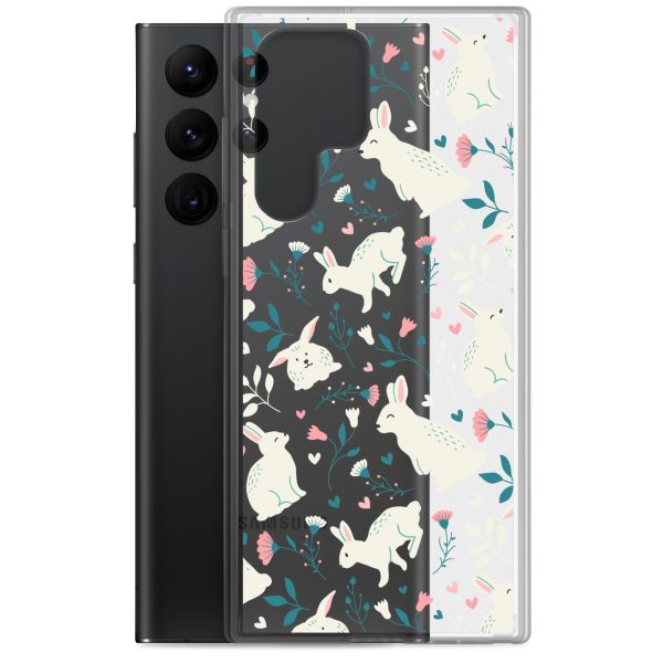 clear-case-for-samsung-samsung-galaxy-s22-ultra-case-with-phone-6a53c45a4b7c0.jpg Easter Cute Rabbits Samsung Clear Case