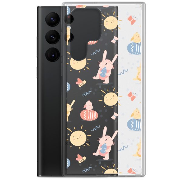 Easter Egg and Bunnies Samsung Clear Case