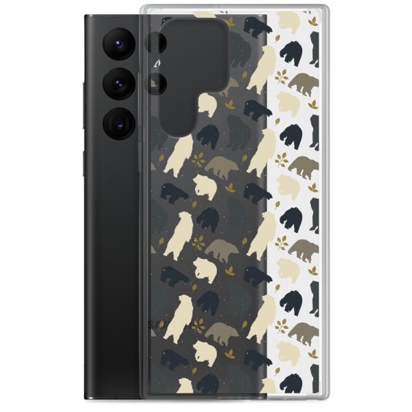Forest Bear Silhouette Samsung Clear Case