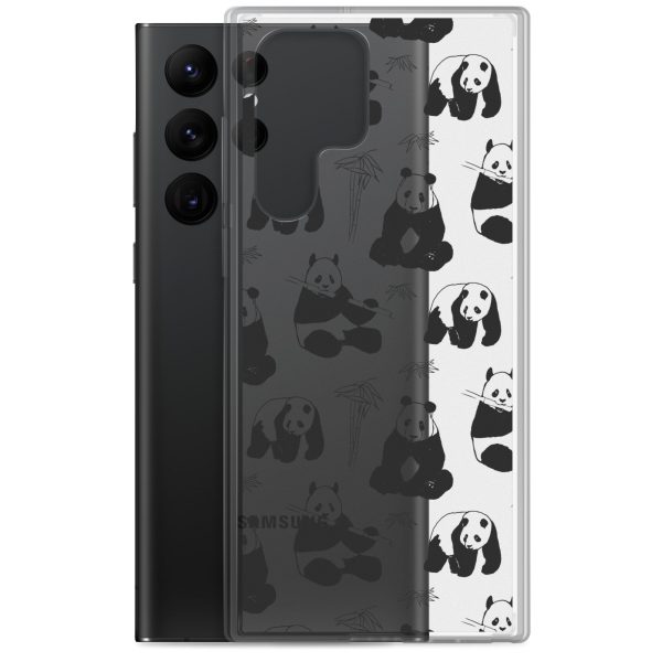 Panda Bears Bamboo Samsung Clear Case