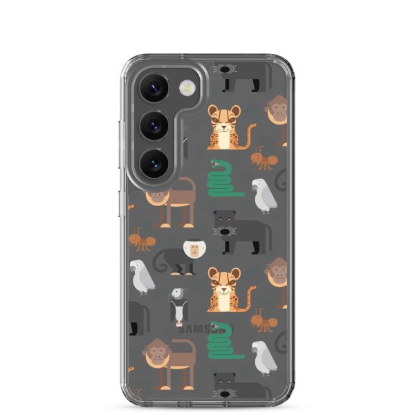 Amazon Jungle Animals Samsung Clear Case
