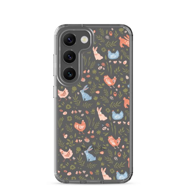 Bunnies and Hens Easter Samsung Clear Case
