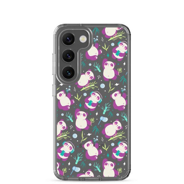 Cute Panda Bamboo Samsung Clear Case