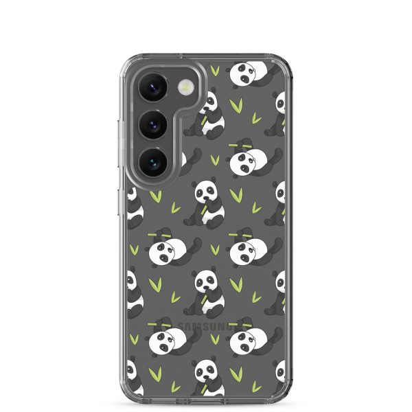 Cute Panda Bear Samsung Clear Case