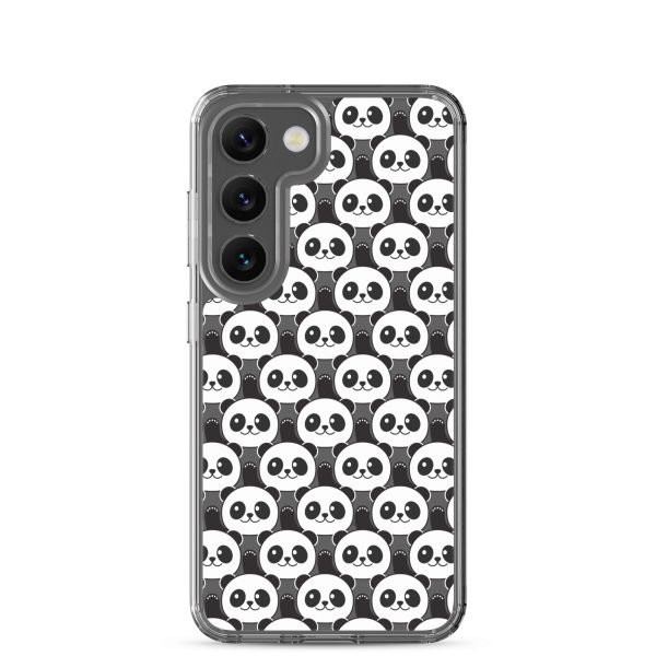 Cute Panda Bears Samsung Clear Case
