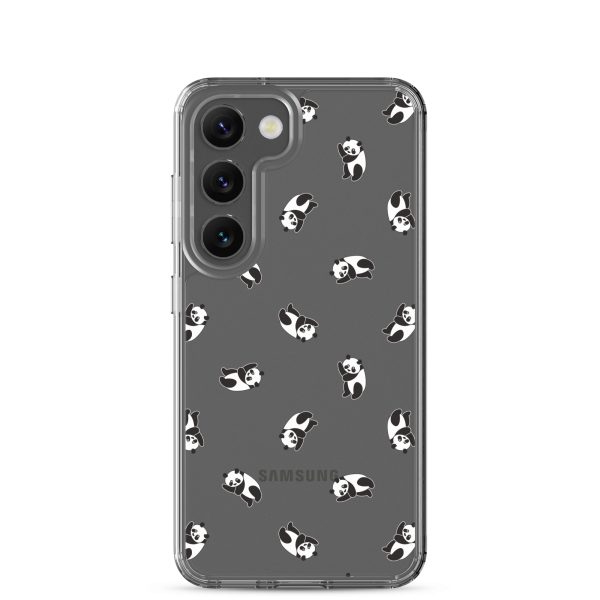 Cute Pandas Samsung Clear Case