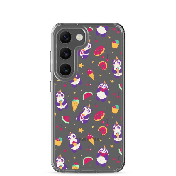 Cute Panda Sweets Samsung Clear Case